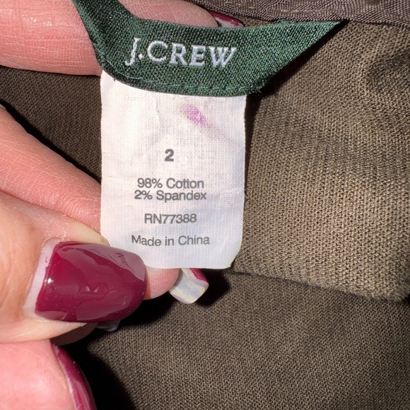 J. Crew Corduroy Pencil Skirt Dark Brown Size 2 Career Office - Picture 4 of 7